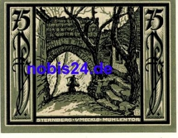 19406 Sternberg emergency money 75 pfennigs 1922