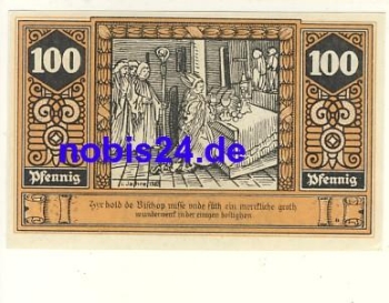 19336 Wilsnack emergency money 100 pfennigs 1922