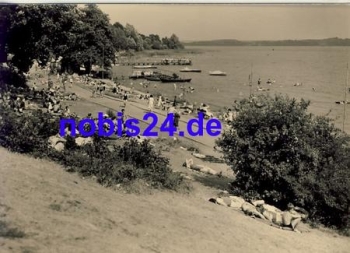 19395 Plau am See Badestrand  *ca.1960