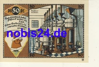 07381 Poessneck emergency money 50 pfennigs around 1920