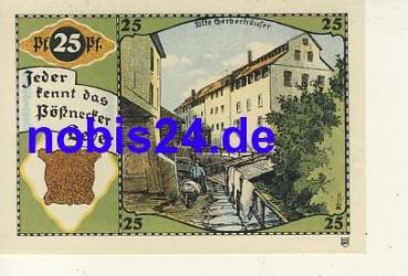 07381 Poessneck emergency money 25 pfennigs around 1920