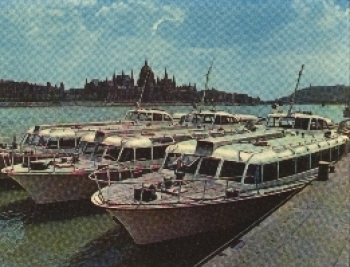 Budapest Danube ships o around 1980