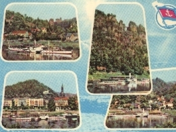 Elbe Steamer White Fleet Salon Steamer o 25.9.1965