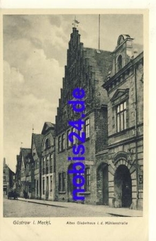 18273 Guestrow Altes Giebelhaus o 1927