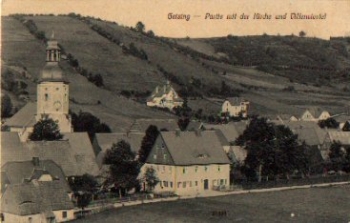 01778 Geising Kirche und Villenviertel *ca. 1910