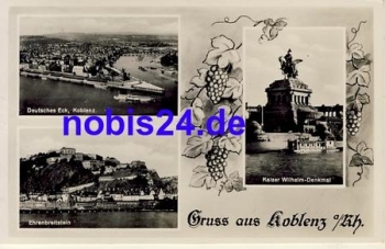 Koblenz  Deutsches Eck von 1935