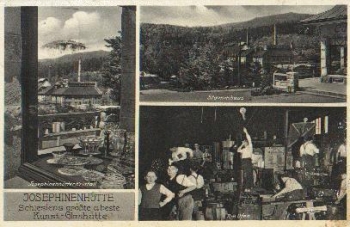 Glass blower, Josephinenhütte in Silesia o 1938