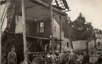 01819 Berggieshübel, severe weather disaster July 1927, real photo