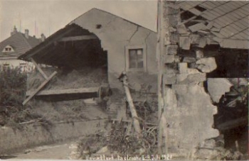 01819 Berggieshübel storm disaster July 1927 real photo