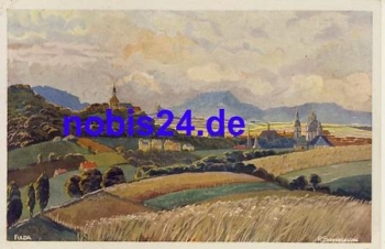 Fulda total artist map Schmiegelow * around 1930