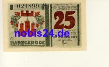 06493 Harzgerode emergency money 25 pfennigs around 1921