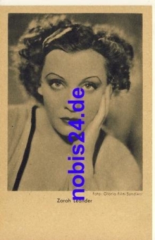 Leander Zarah *ca.1937 Film und Theater Berlin