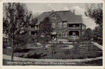 01814 Bad Schandau convalescent home of the Saxon Teachers' Association Ostrau o 25.7.1932