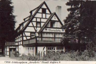 01829 Wehlen FDGB convalescent home "forward" br. circa 1960