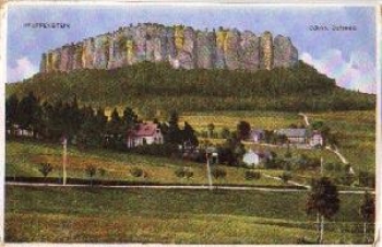 01824 Pfaffenstein climbing rock ca. 1920`