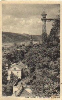 01824 Bad Schandau Total view with elevator o 6.9.1949