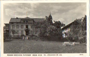 01824 Papstdorf Pension Immenheim o 16.4.1942