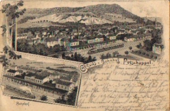 01700 Freita Potschoppel Greetings from the train station Litho o 4.8.1897
