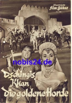 Dschingis Khan Die goldene Horde mit Ann Blyth, Marvin Miller Illustrierte Film-Bühne Nr. 1580