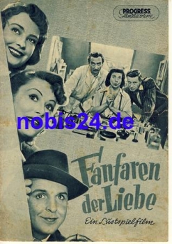 Fanfares of Love with Dieter Borsche Inge Egger Grethe Weisser ​​​​​​​52/54 Progress Film Illustrated