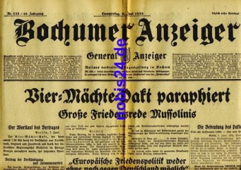 Bochum Gazette 133 Year 1933