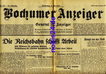 Bochum Gazette 157 Year 1933