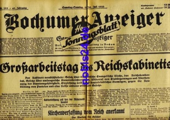 Bochum Gazette 165 Year 1933