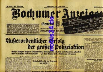 Bochum Gazette 175 Year 1933