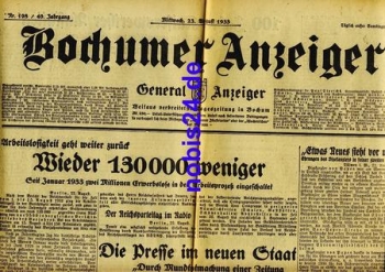 Bochum Gazette 198 Year 1933