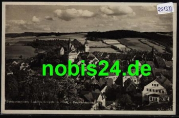08340 Schwarzenberg Blick vom Bezirksverband *1933