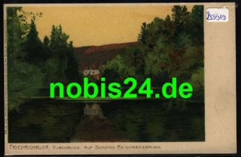 99894 Friedrichroda Schloss Reinhardsbrunn Künstlerkarte Maarcht *ca. 1900