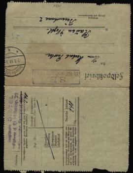 Field post letter S. B. ET.-Auxiliary company 22, 02.03.1918