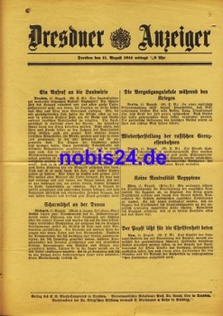 Dresden special sheet 1914 Dresdner Gazette