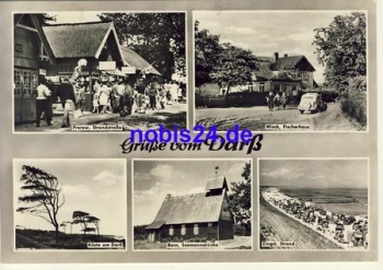 Darß large postcard A5 used 1968