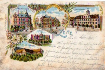 06712 Zeitz Litho Schule o 25.5.1899