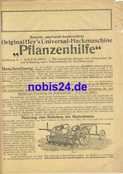 Heys Chopping Machine Agriculture Advertising Brochure