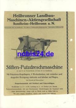 Heilbronner Landbau Maschinen advertising leaflet
