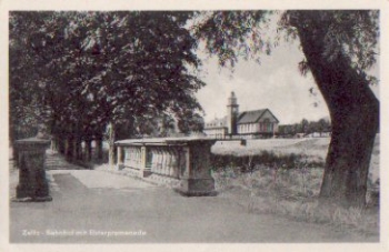 06712 Zeitz Bahnhof mit Elsterpromenade * ca. 1955