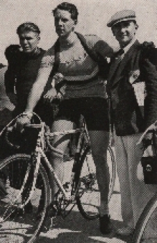 Olympic Games 1936 Robert Charpentier, winner of the road race over 100km, collector's picture, no AK