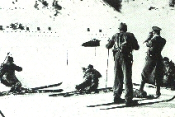 Olympische Spiele 1936 Schießübung der Militärpatrouille