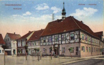 06773 Grafenhainichen Marktplatz Rathaus Ratskeller * ca. 1920