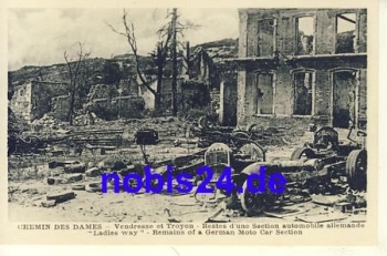Chemin des Dames destroyed *ca.1915