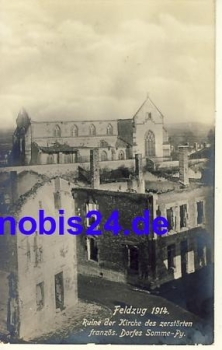 Frankreich - Somme Py Zerstörung *ca.1916