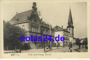 Duss Dieuze  Post und Kirche *ca.1915