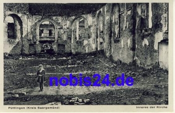Puttlingen destroyed city o 1943