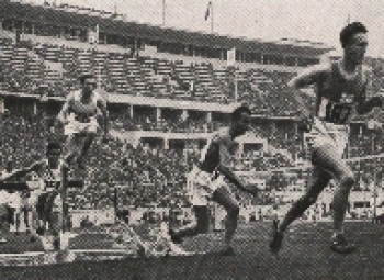 Olympic Games 1936, Dompert and Iso-Hollo, runners collective picture, no postcard