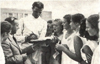 Olympic Games 1936, Giulio Gaudini, foil saber fencer collective picture, no AK