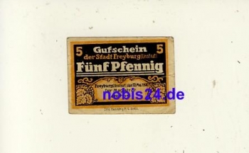 06632 Freyburg emergency money 5 pfennigs 1920