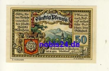 83024 Rosenheim emergency money 50 pfennigs 1921