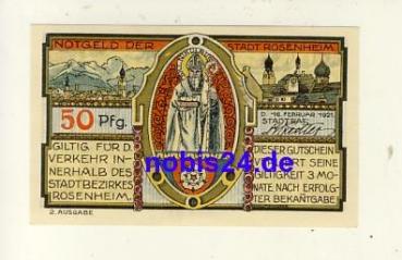 83024 Rosenheim emergency money 50 pfennigs 1921